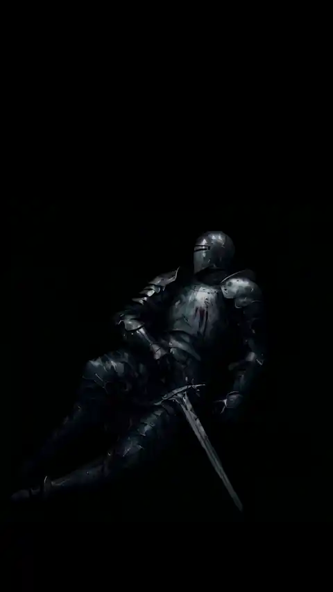 Dark Fallen Knight AMOLED Fantasy - Live Wallpaper
