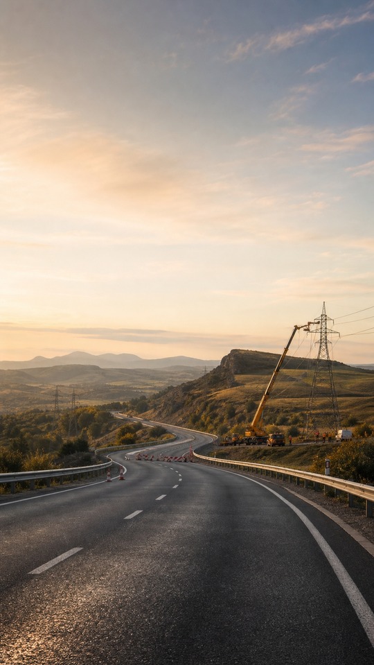 A75 Highway Realistic Scene - 4K Mobile Wallpaper