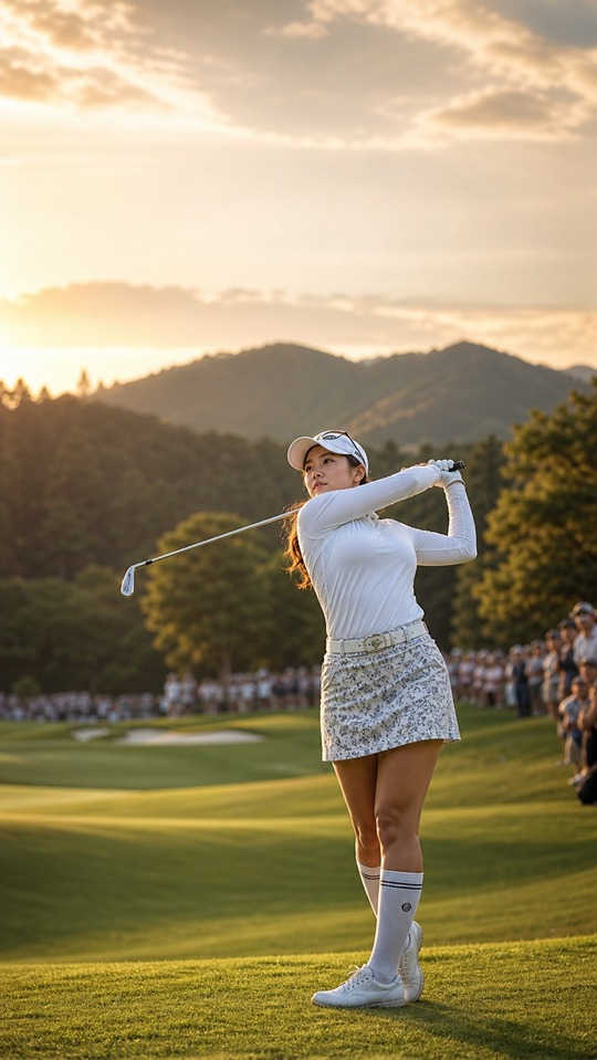 Sayaka Nakasone Cinematic Golf Swing - 4K Wallpapers