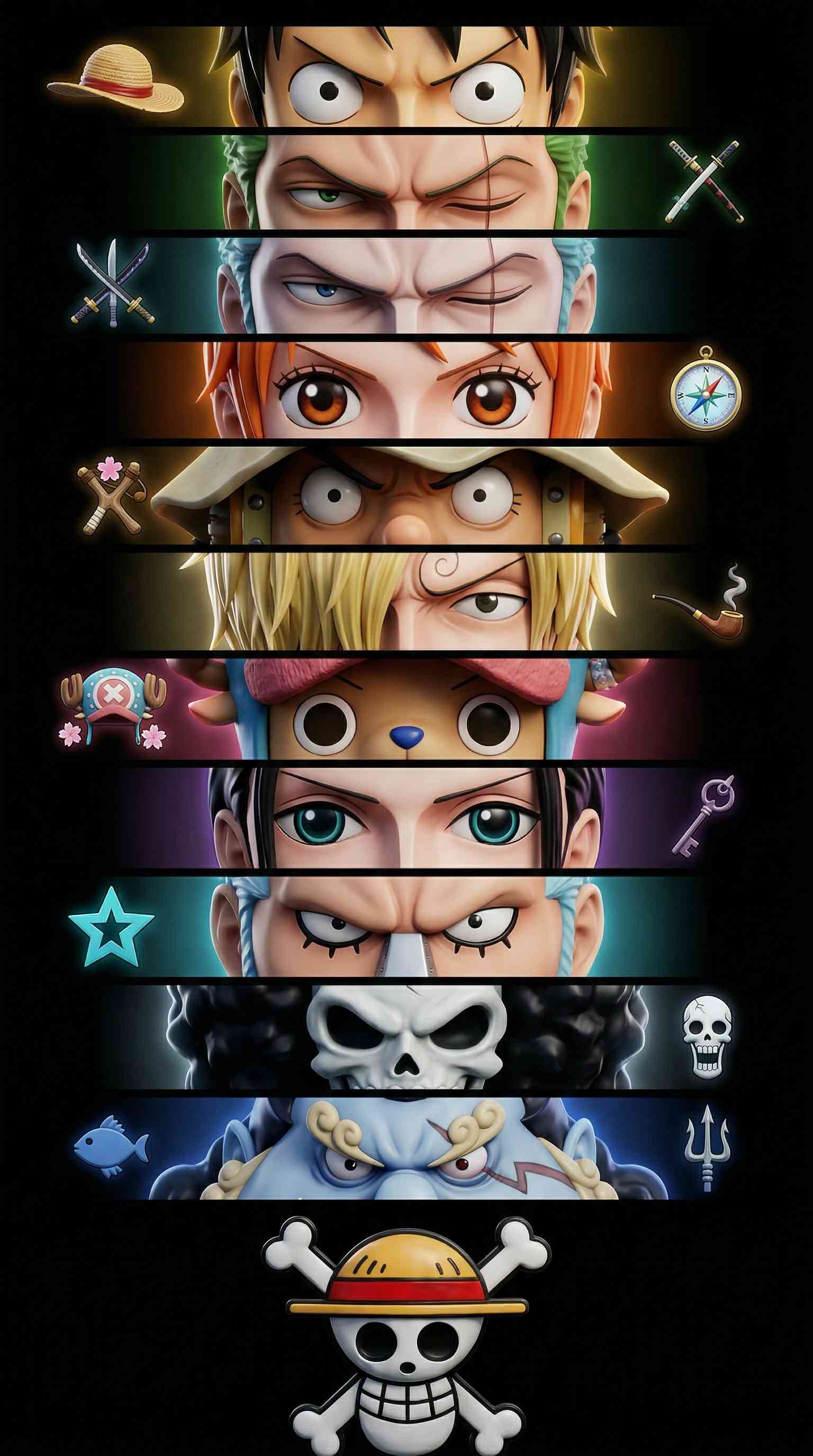 One Piece Strohhut-Piraten - 4K Handy Hintergrund