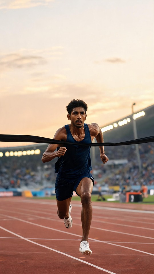 Animesh Kujur Set the Fastest 100m Time by an Indian Abroad - 4K Wallpaper