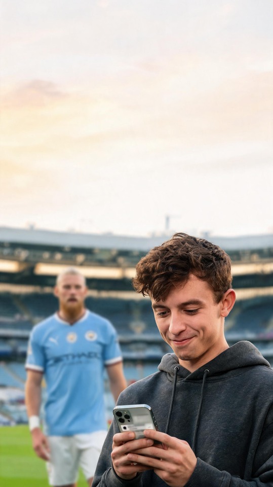 Tom Holland and Erling Haaland - 4K Phone Wallpaper