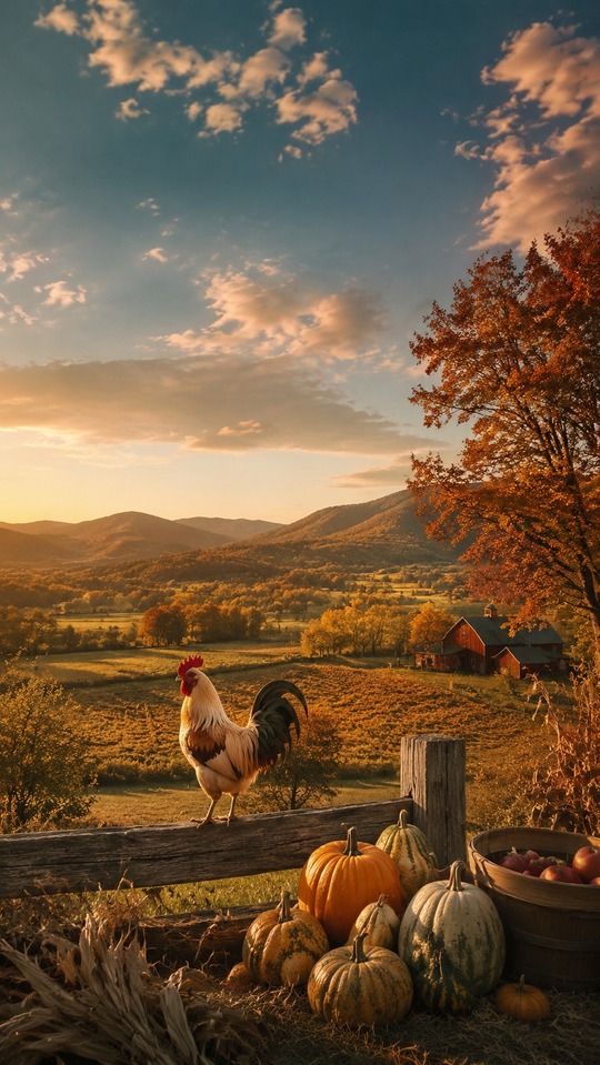 Old Farmer's Almanac Cinematic Fall - 4K Background
