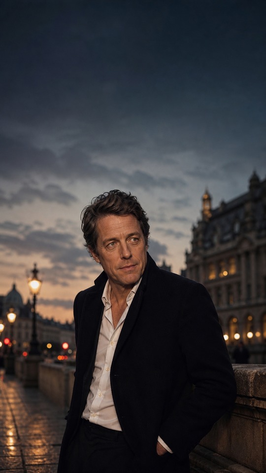 Hugh Grant Realistic Subject Focus - 4K Wallpaper