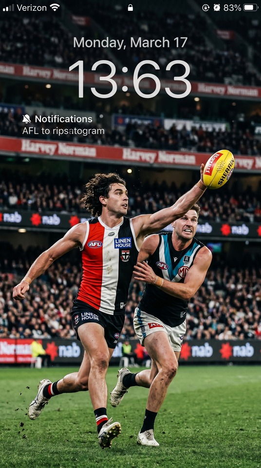 St Kilda vs Port Adelaide Footy Action - 4K Mobile Backgrounds