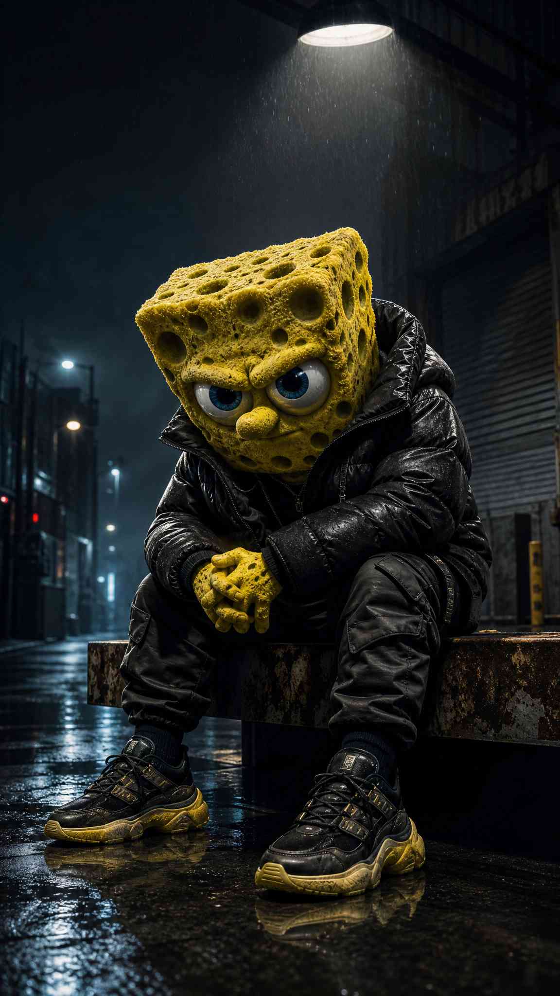 SpongeBob Streetwear Edition - 4K Phone Wallpaper