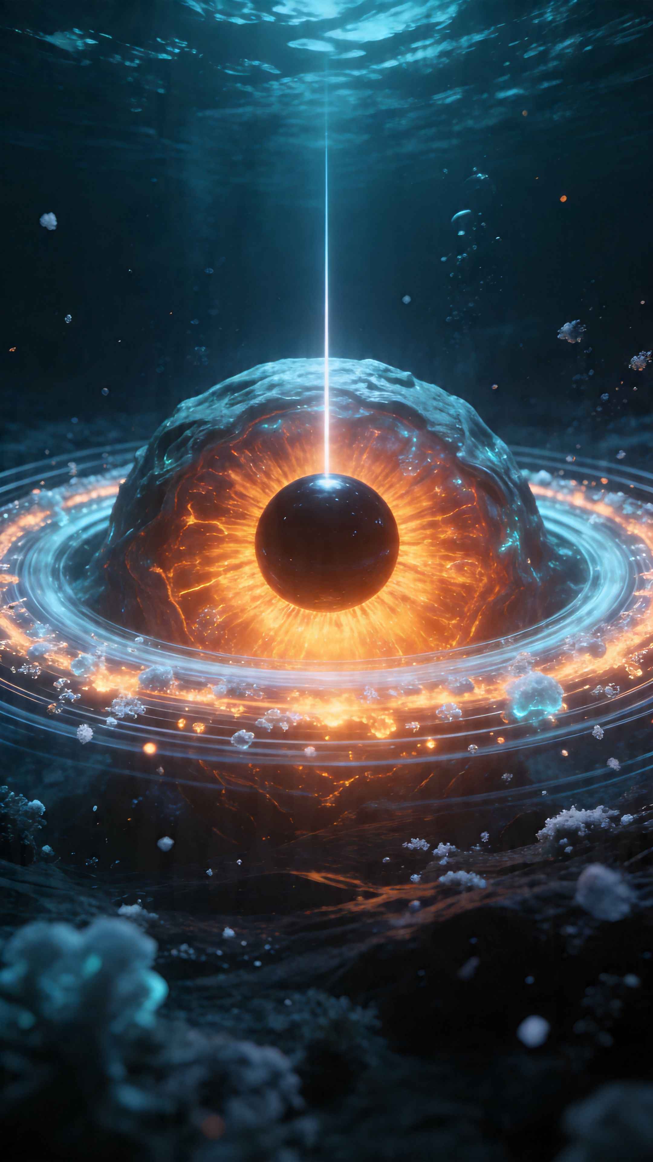 Cosmic Eye Underwater Abstract - 4K Wallpapers