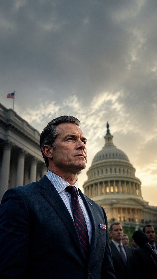 Pete Hegseth Press Conference - 4K Background
