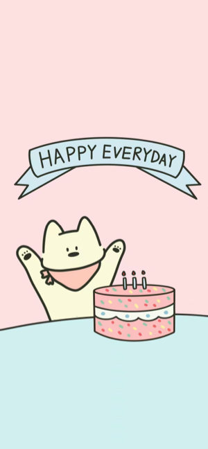 강아지 생일 축하 - 4K 배경화면/잠금화면
