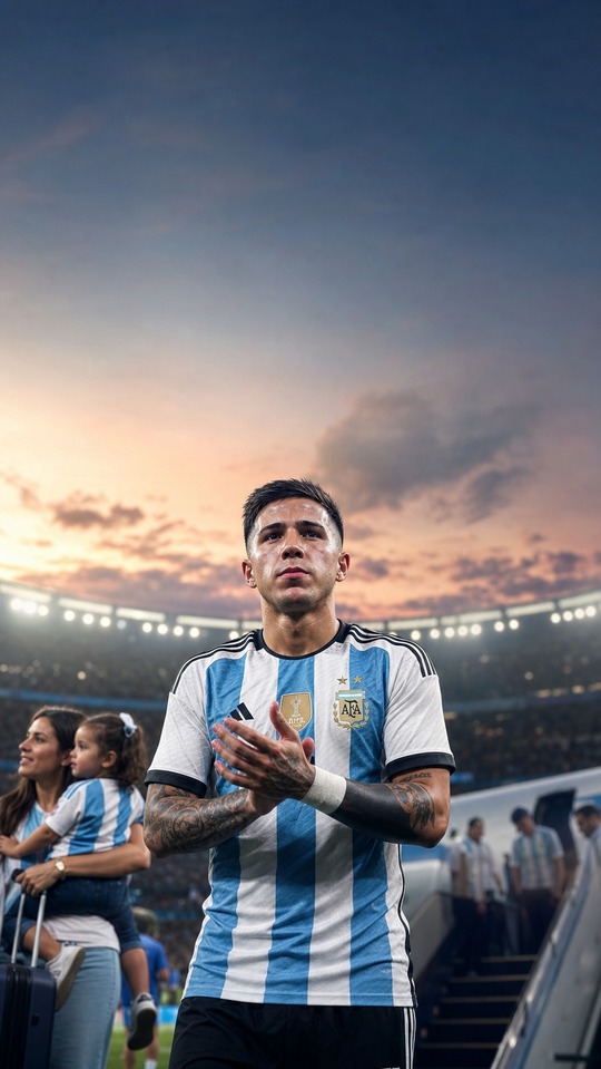 Enzo Fernández Selección Argentina - Fondos de Pantalla 4K