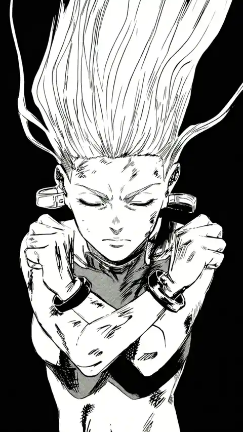 Croquis Manga Monochrome - Arrière-plan Dynamique