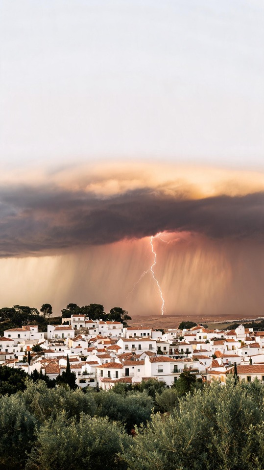 スペイン tormenta 稲妻の嵐 - 4K 壁紙