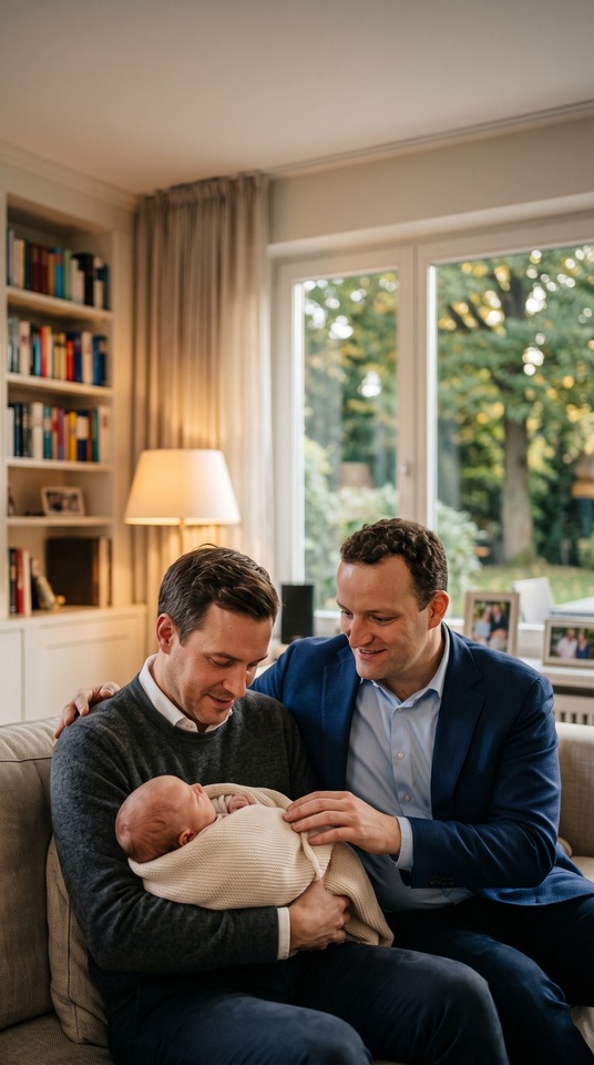 Jens Spahn New Fatherhood Scene - 4K Wallpaper