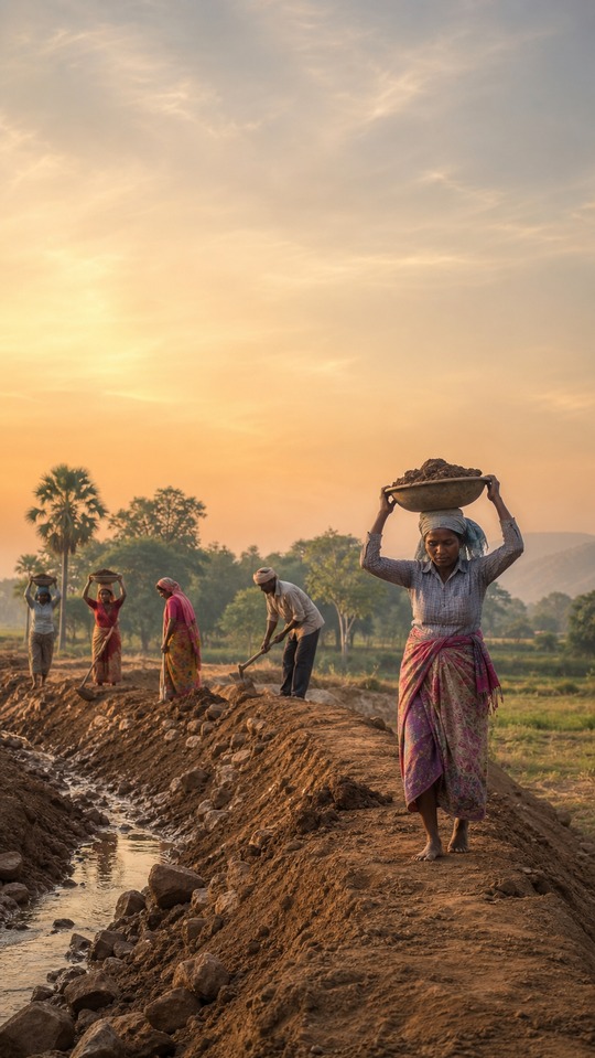 ఉప ధ Upadhi Hami Workers Rural Landscape - 4K Backgrounds
