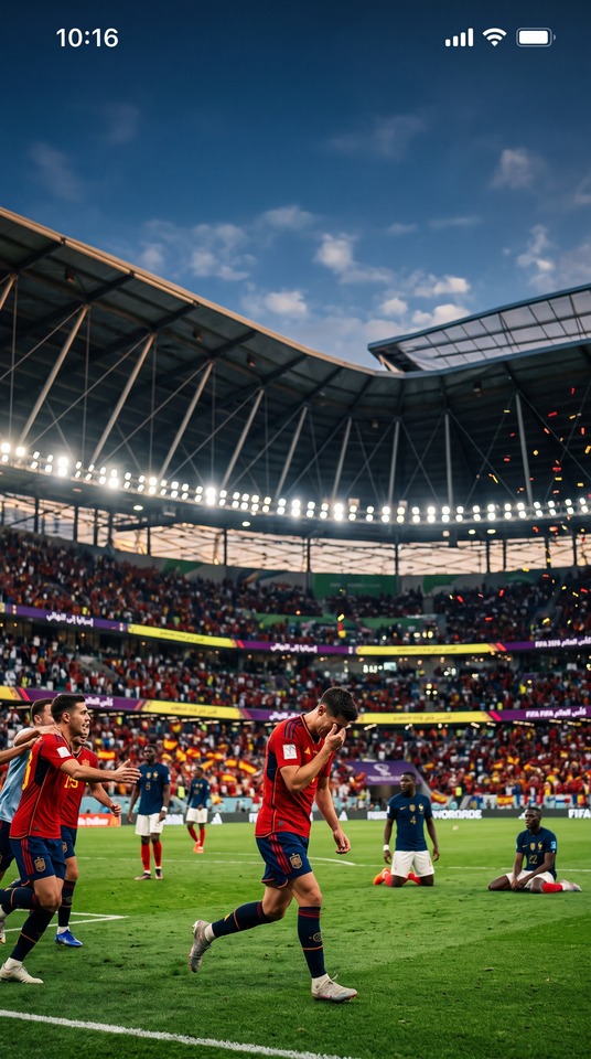 2026 FIFA 世界盃 西班牙對法國 - 高清手機背景