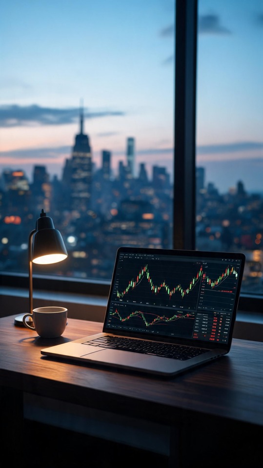 Gráfico de Trading de Criptomonedas - Fondo 4K