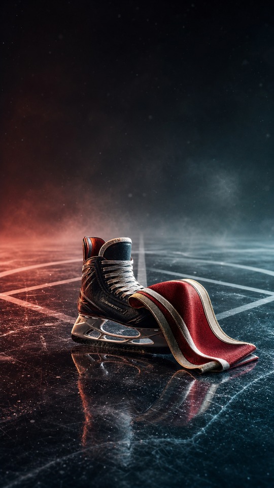 Blake Coleman Symbolic Hockey Skate - 4K Wallpaper