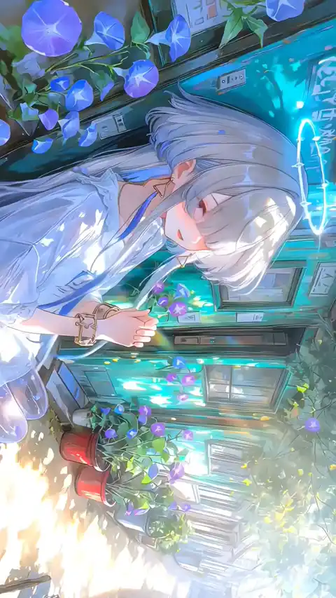 Summer Anime Angel Girl - Live Wallpaper