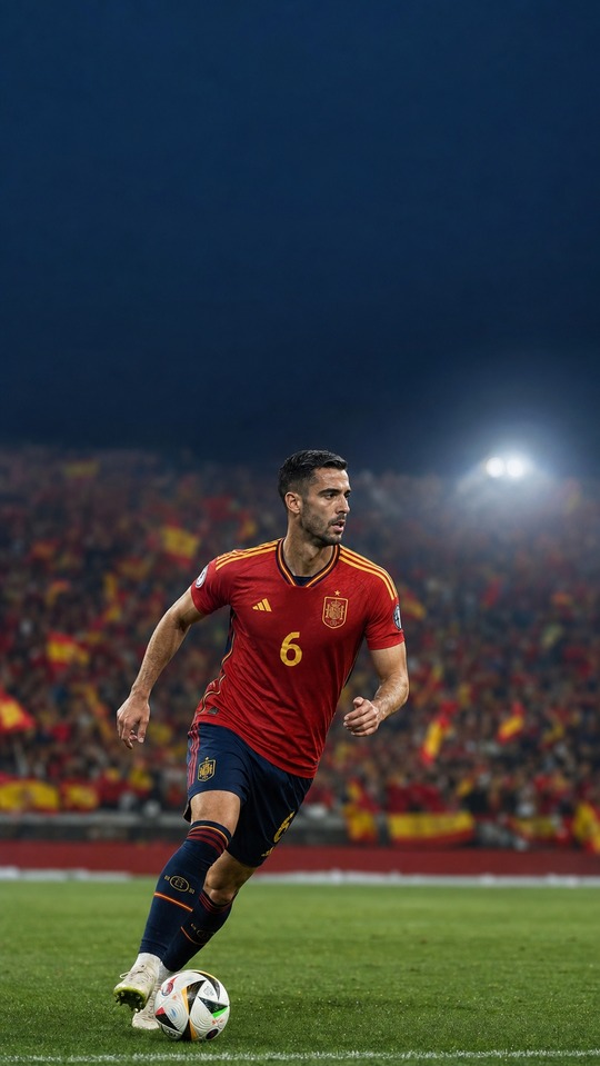 Mikel Merino Spanien - Fußball Hintergrundbild 4K