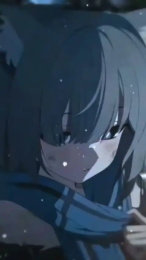 Winter Anime Girl Snow - Live Wallpaper
