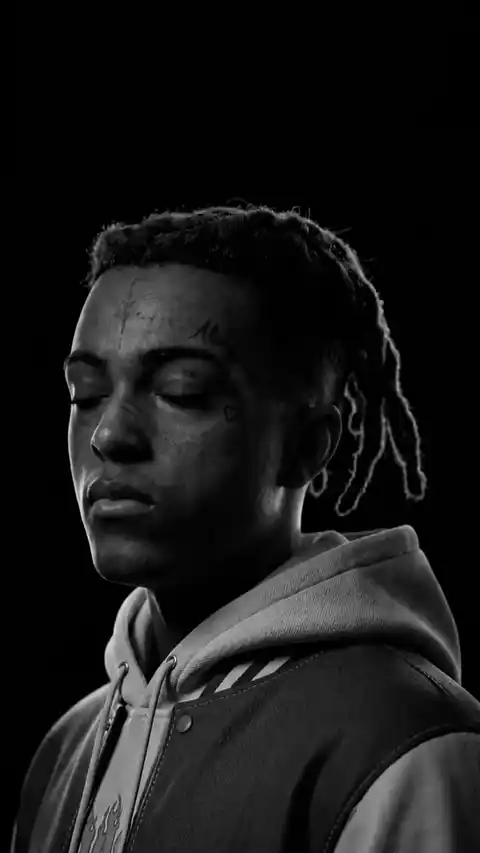 XXXTentacion Minimalistisches Porträt - Animiertes Wallpaper