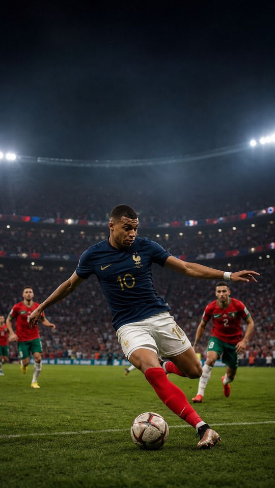 Opta Sports Kylian Mbappé France Action - 4K Wallpaper