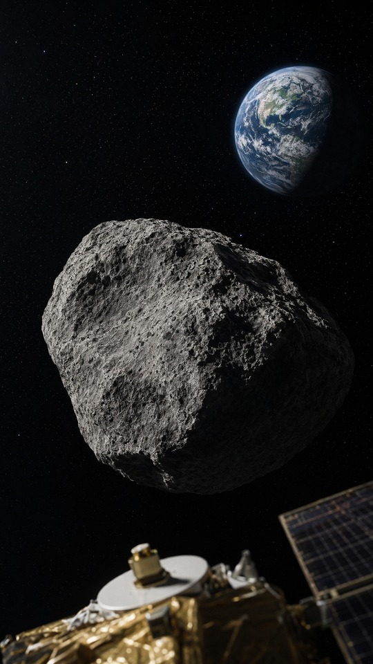 Quasi Moon Asteroid Kamo'oalewa - 4K Background