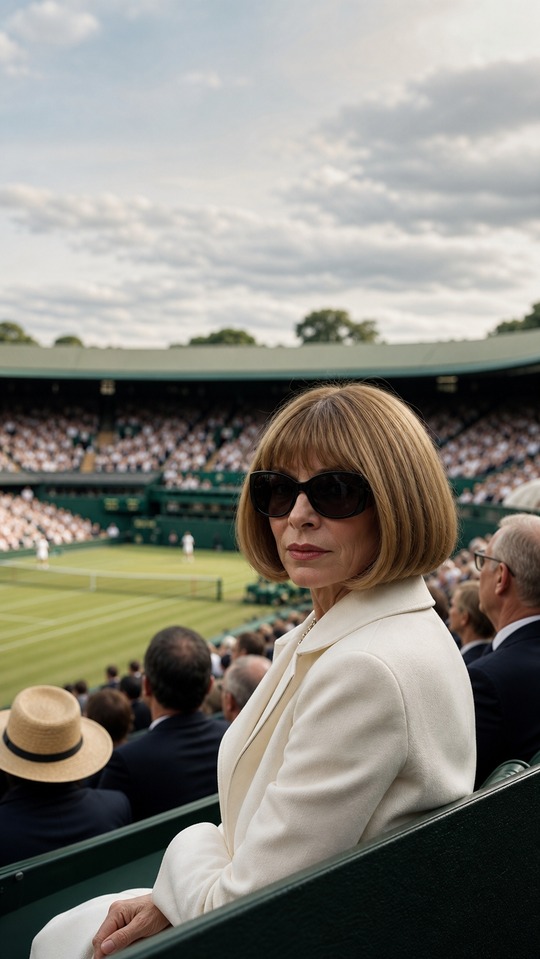 Anna Wintour Royal Box Style - 4K Wallpaper