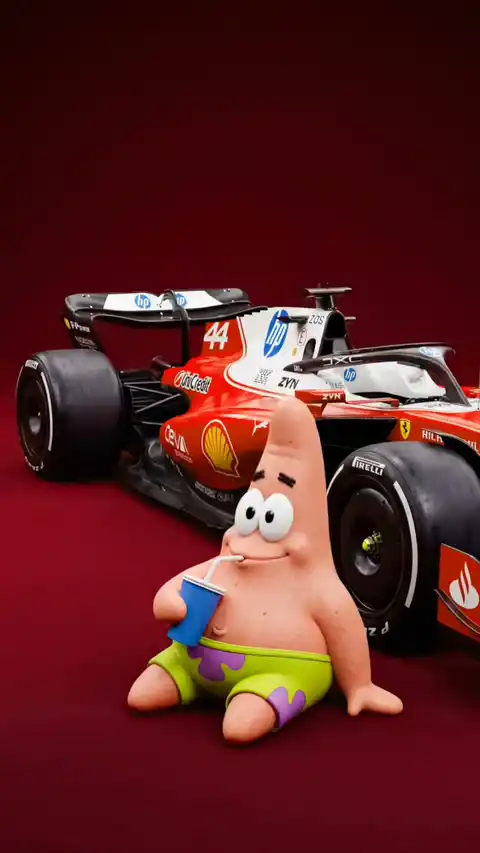 Patrick Star Ferrari F1 - 4K Moving Background