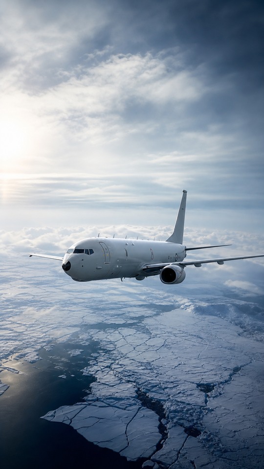 Royal Air Force P-8A Poseidon Nordpol - 4K Wallpaper