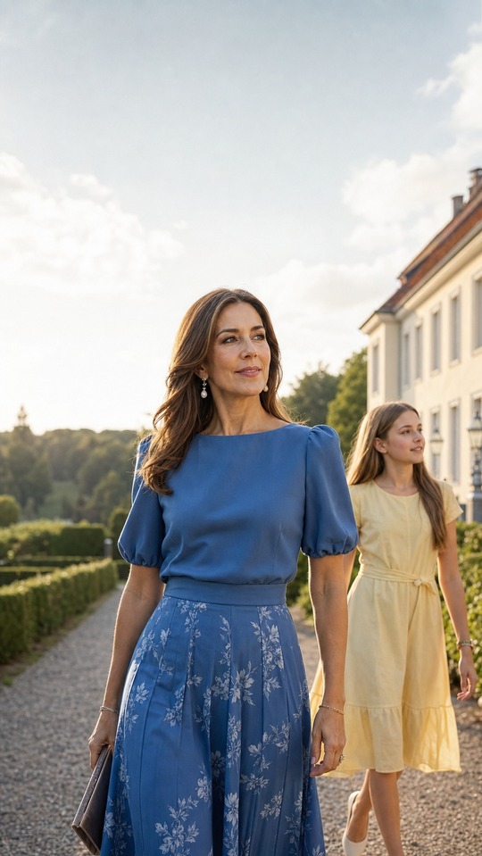 Queen Mary of Denmark & Princess Josephine - 4K Wallpaper