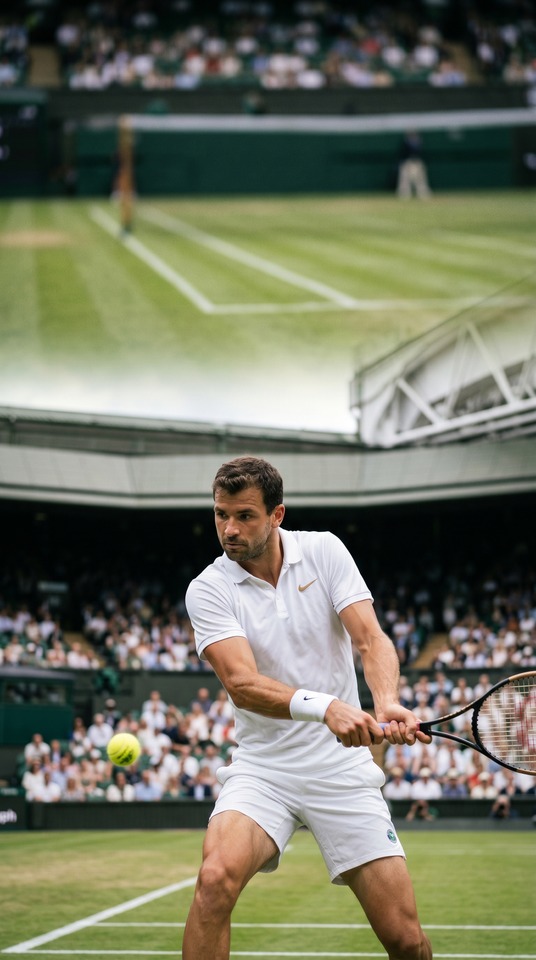 Grigor Dimitrov en Wimbledon - Fondos 4K para Celular