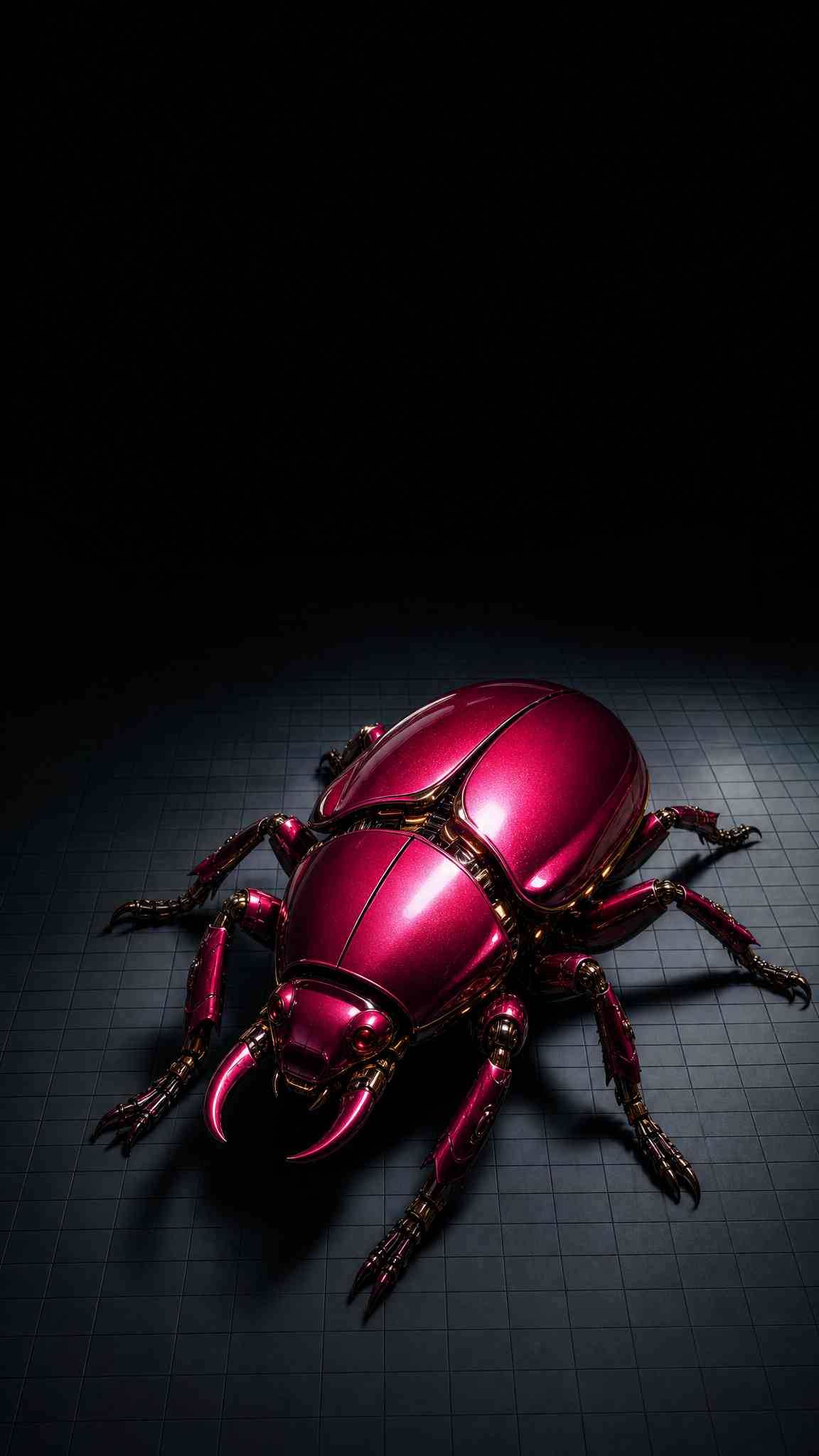 Mechanical Ruby Beetle Cybernetic - 4K Wallpapers