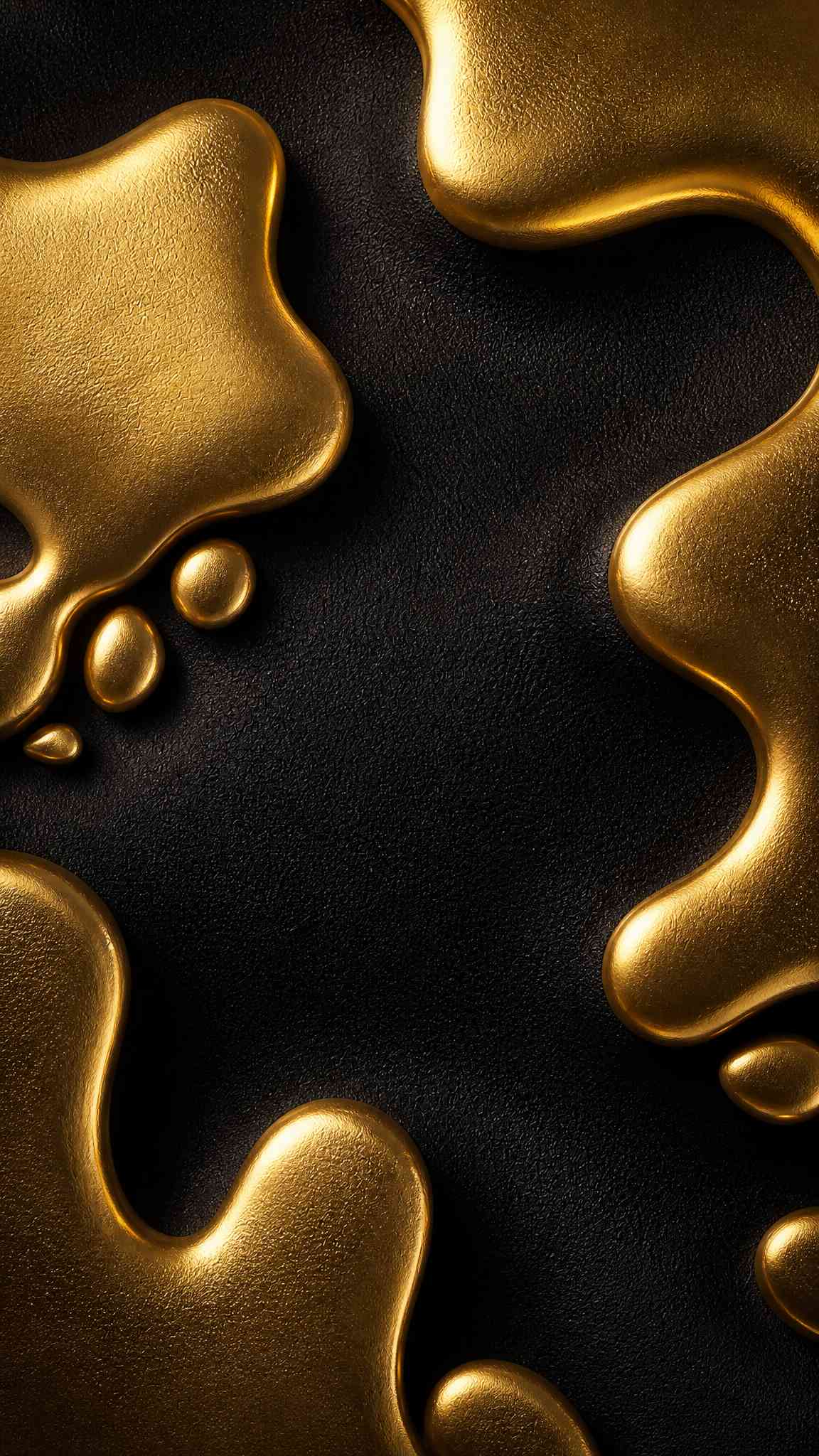 Liquid Gold Abstract - 4K Wallpaper