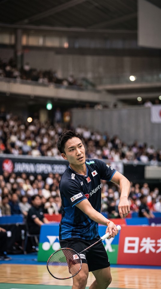 Kento Momota - Japan Open Badminton 4K Wallpaper