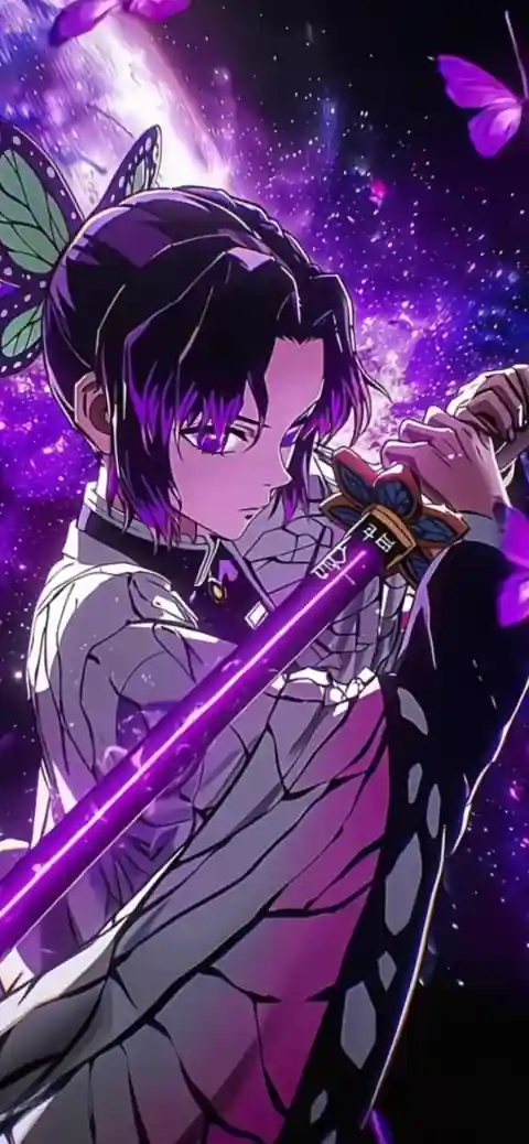 Shinobu Kocho Anime Galaxie - Fond d'Écran Dynamique