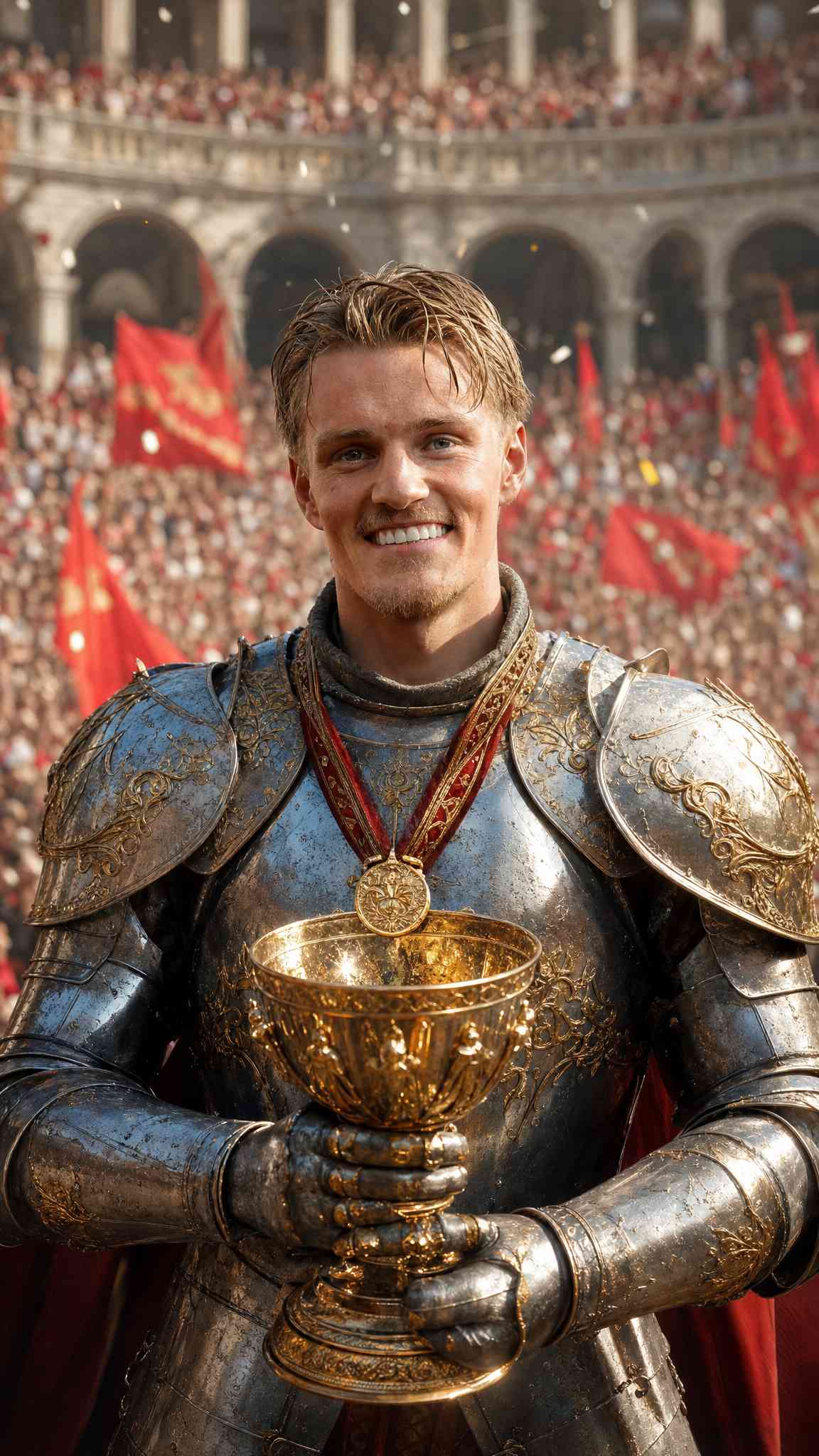 Medieval Knight Victory - 4K Wallpapers