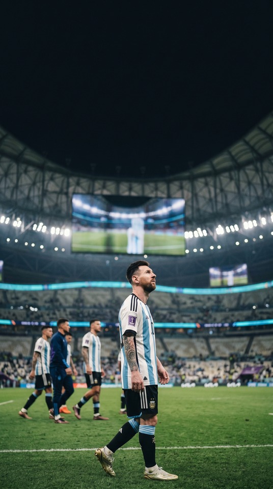 Argentina Next Match - Messi Cinematic 4K Wallpaper