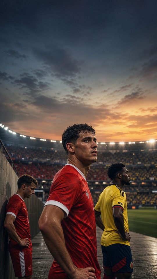 Suisse Colombie Fussball Stadion - 4K Wallpaper