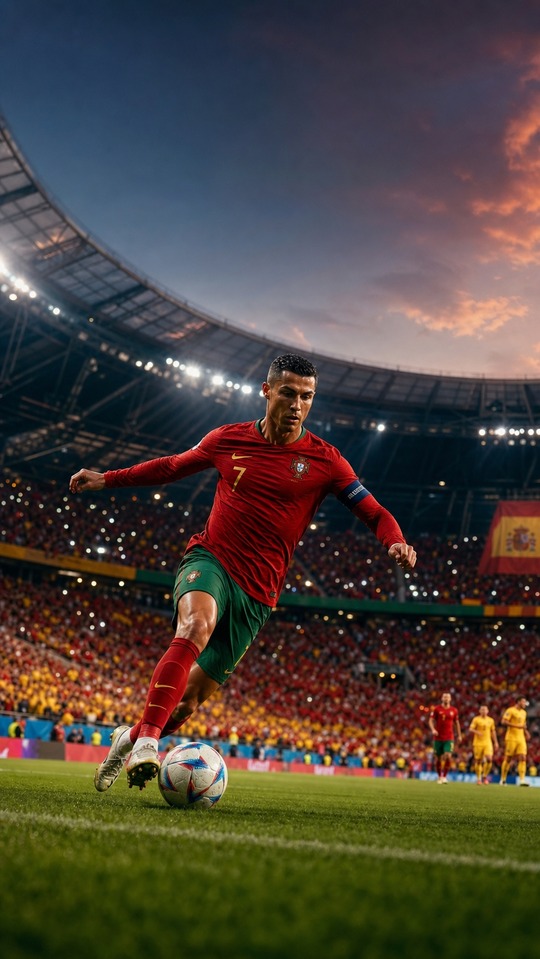 FIFA 경기 일정 오늘 - 크리스티아누 호날두 포르투갈 4K 배경화면