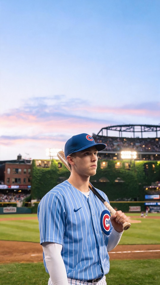 Pete Crow-Armstrong Cubs Baseball - 4K Mobile Wallpaper
