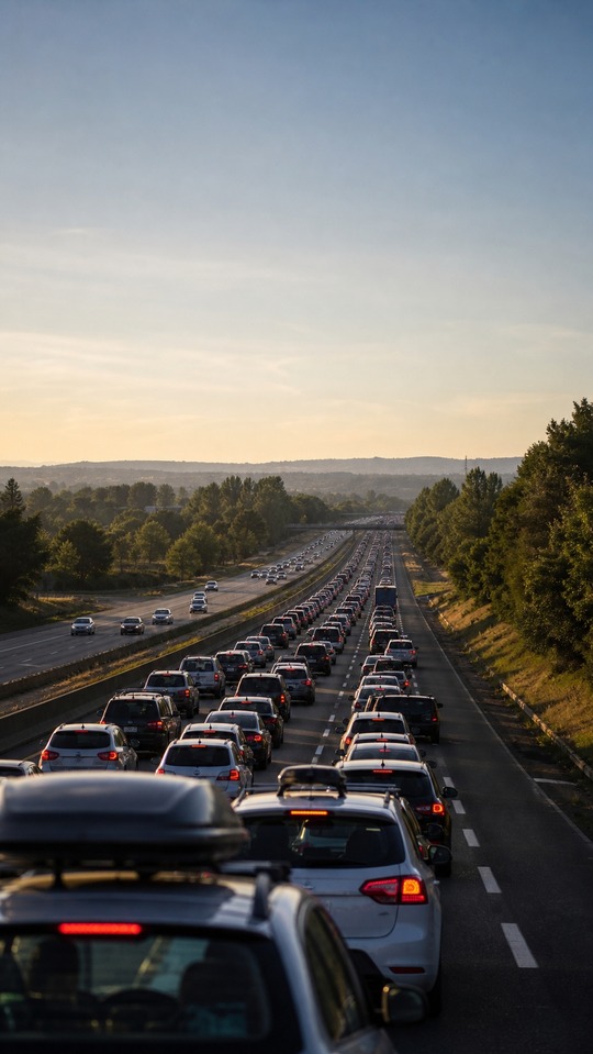 Info Trafic Highway Traffic Jam - 4K Wallpaper