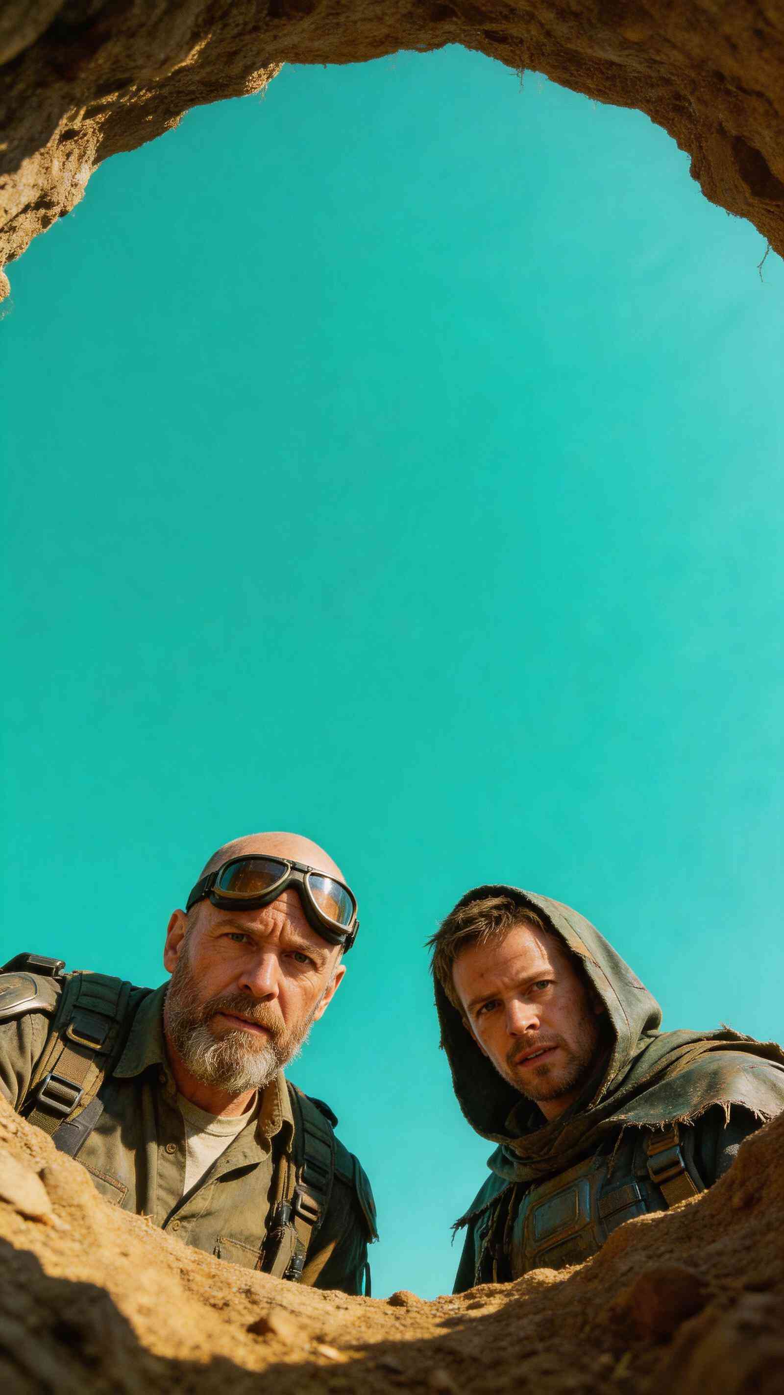 Post-Apocalyptic Wasteland Survivors - 4K Phone Wallpaper