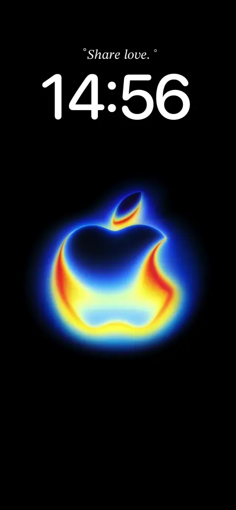アップルロゴ ネオン - 4K壁紙