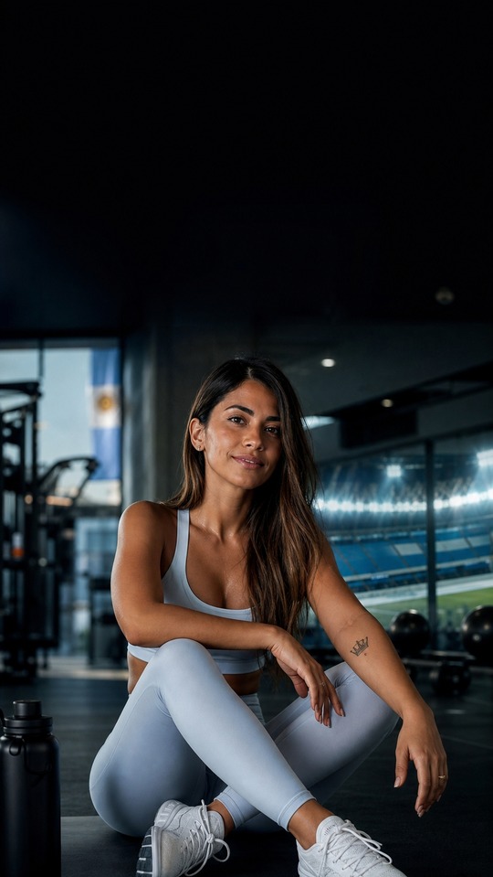 Antonella Roccuzzo Fitness Style - 4K Mobile Wallpaper