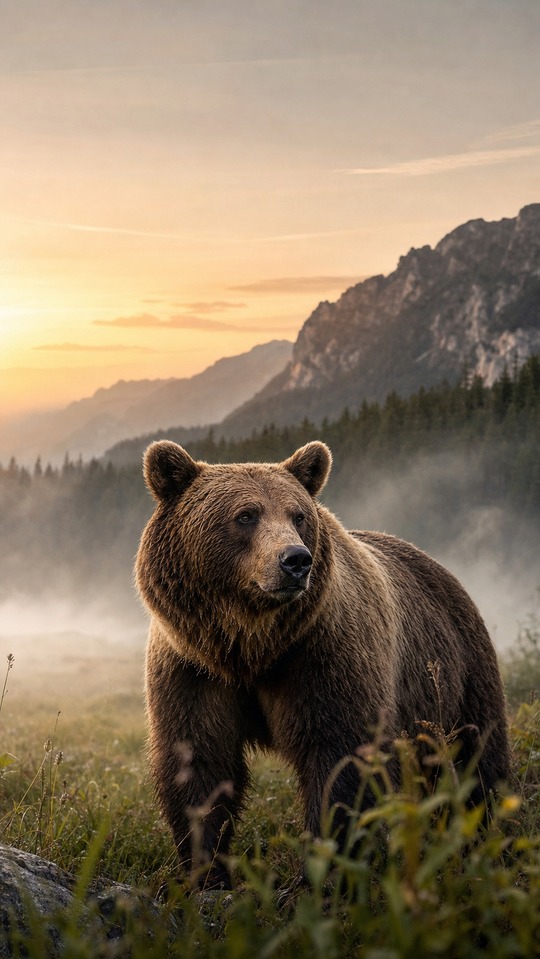 Majestätischer Braunbär - 4K Handy Wallpaper