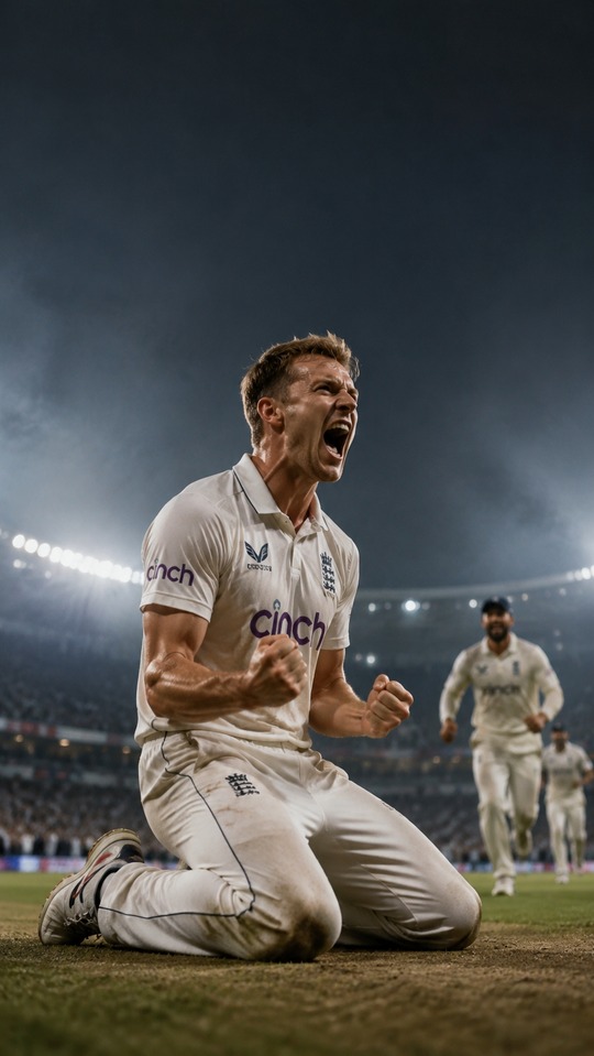 Liam Dawson Passionate Cricket Celebration - 4K Wallpaper