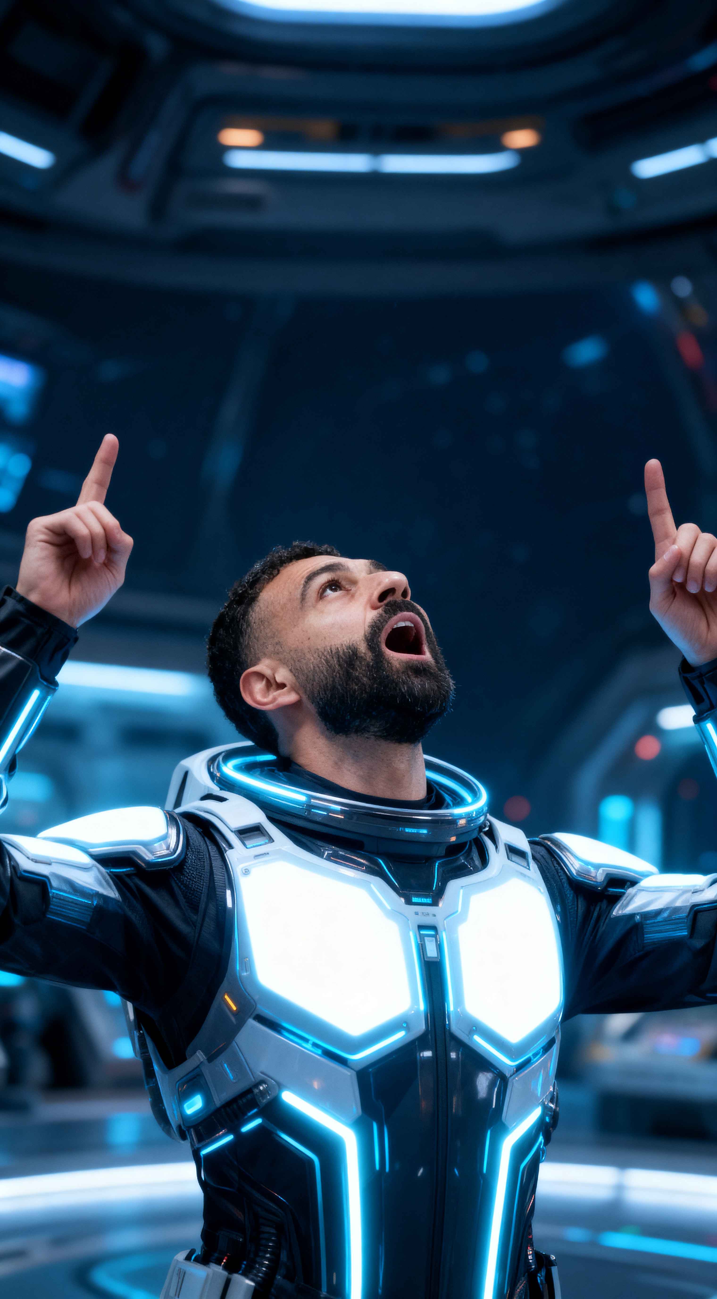 Mohamed Salah Futuristic Astronaut - 4K Wallpapers