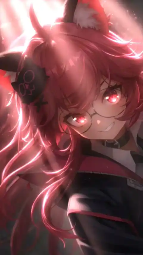 Pink Hair Anime Fox Girl - Live Wallpaper