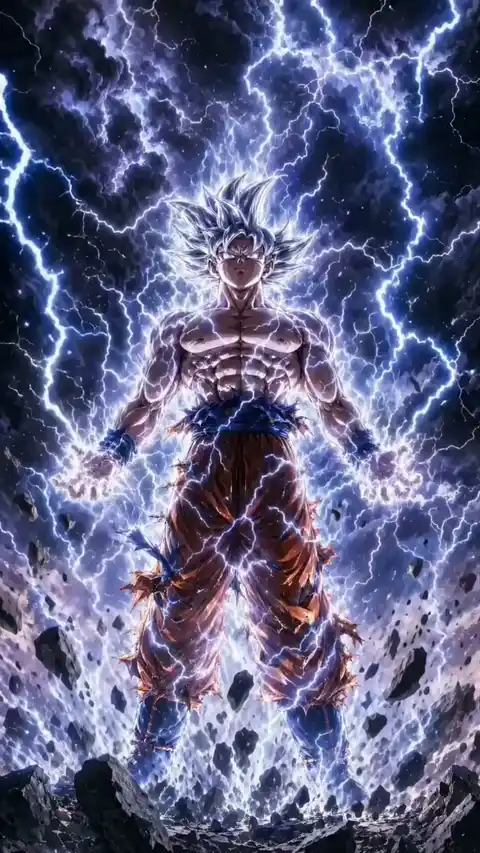 Goku Ultra Instinkt Blitz Live Wallpaper
